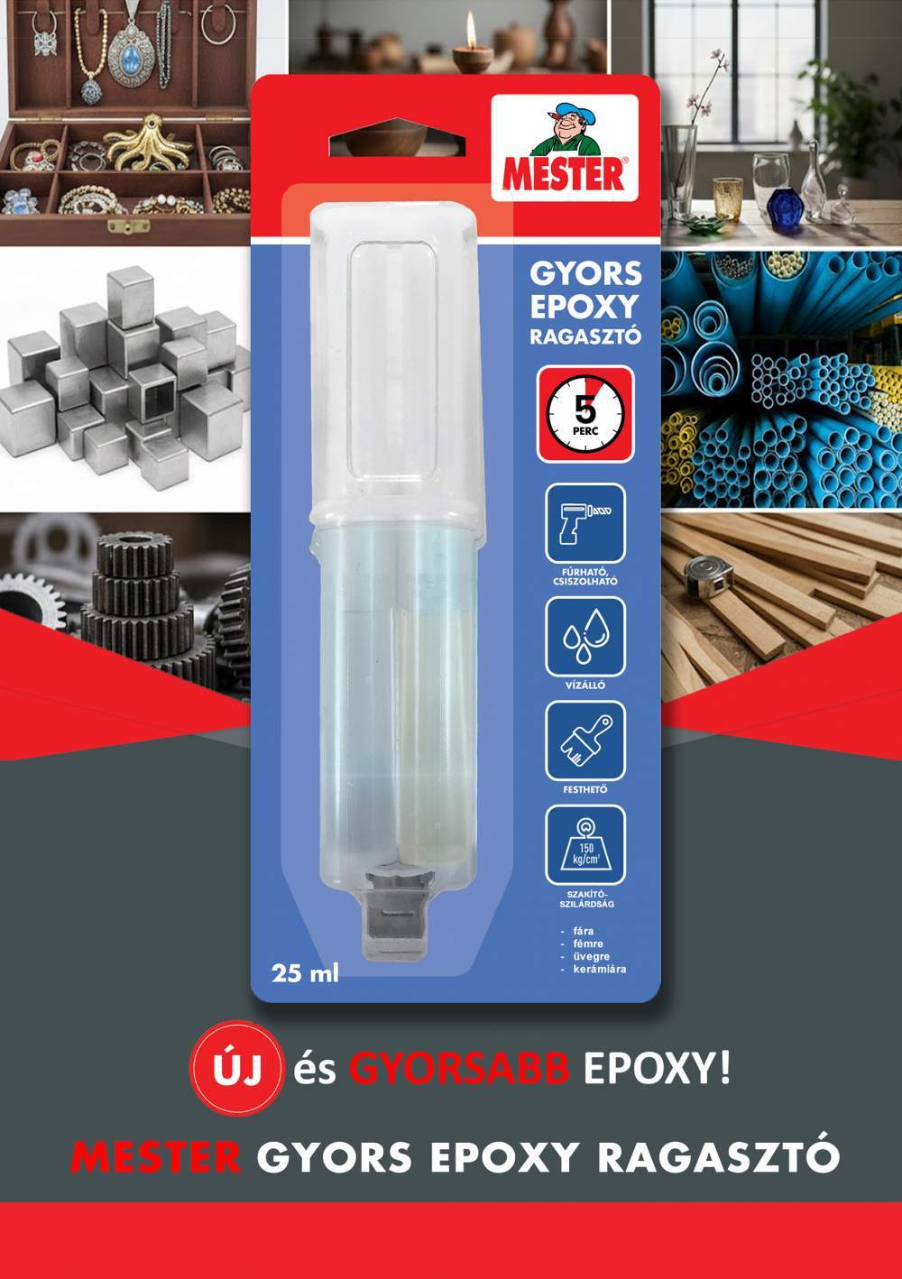 ÚJ és GYORSABB Epoxy Ragasztó